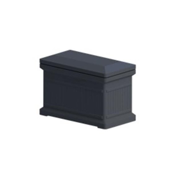 Rts Companies Us RTS Companies US 5502-00501A-79-81 Standard Horizontal Architectural ParcelWirx Delivery Drop Box - Graphite 5502-00501A-79-81